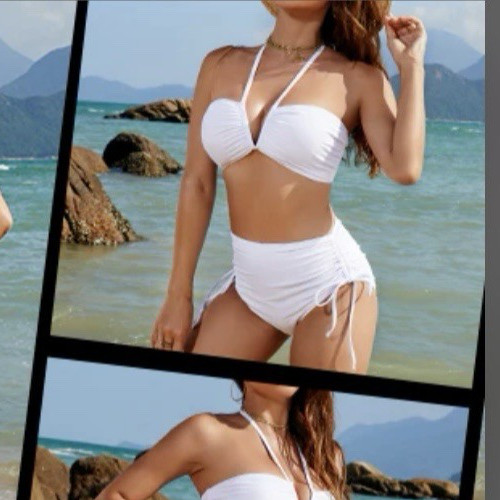 NWT Blooming Jelly “ VERY RARE ” Sky Blue Tummy Control Two Piece Bikini Set S