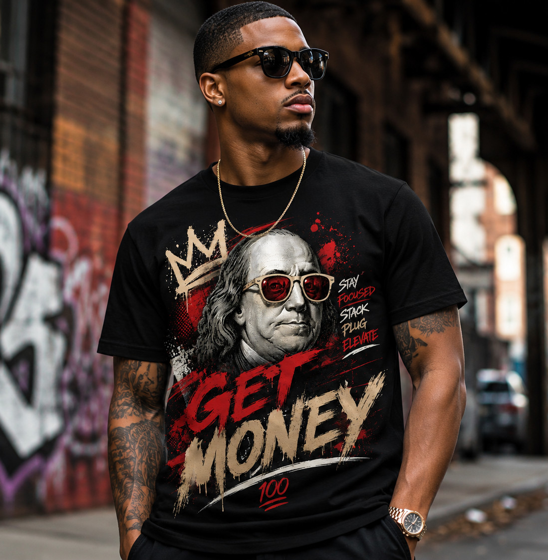 Mens 8XL Greystone T Get Money Streetwear Graphic Tee Shirt To Match Sneakers