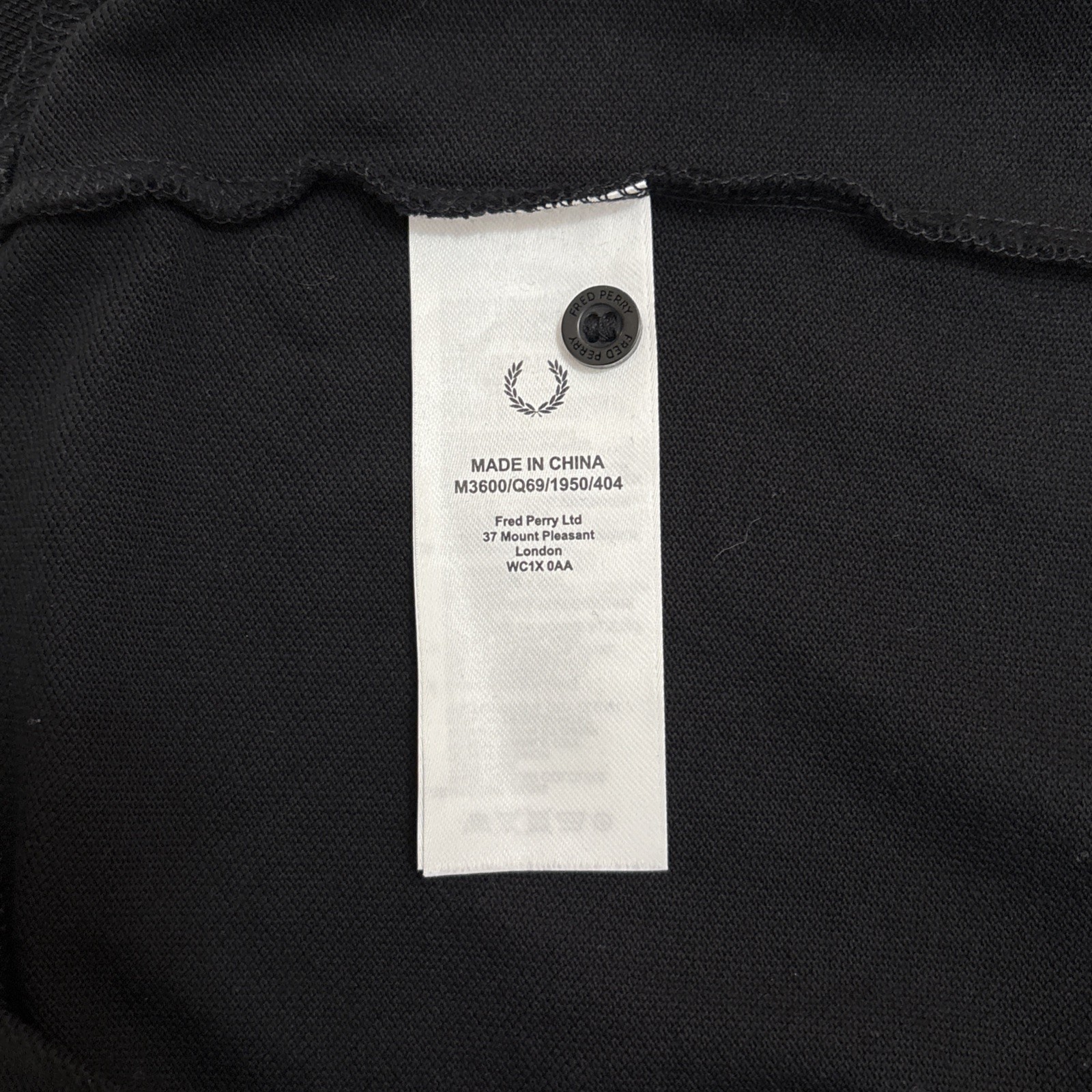Fred Perry Twin Tipped Polo Shirt Mens Medium Black Blue M3600 Mod 60s Ska BNWT