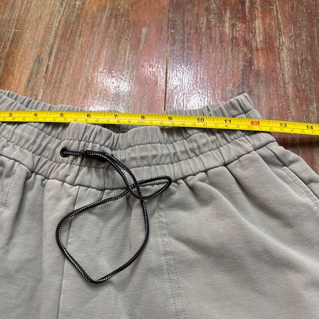 Varley Nevada Sweatpants Small Desert Sage Green Cotton Blend Jogger Bungee Cord