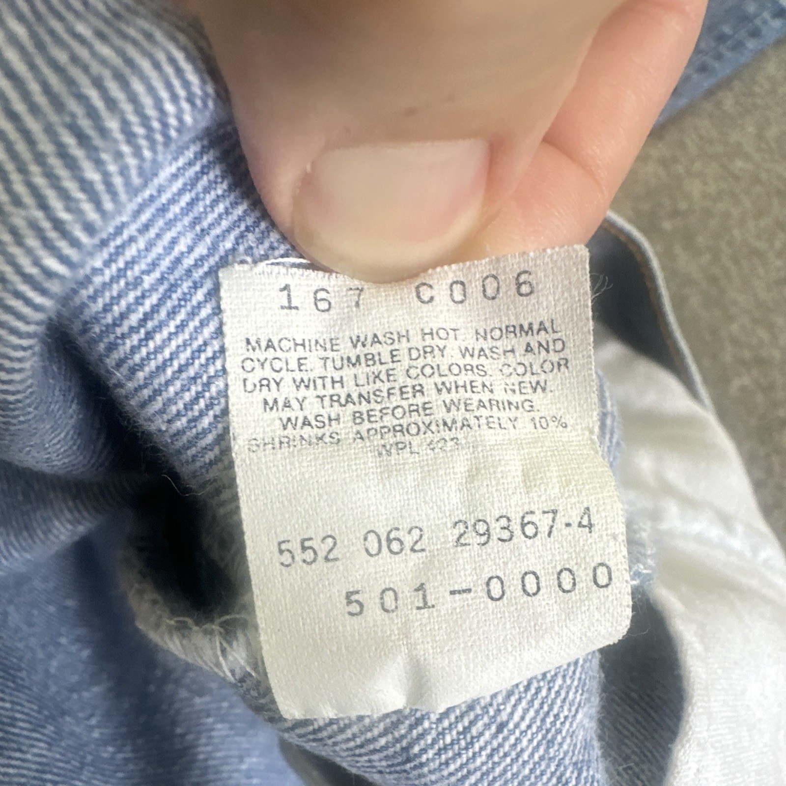 Levi’s 501xx Vintage Made In USA 1992 W29 L36 Nice Light Fading