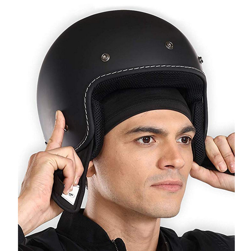 Men Summer Cooling Dome Skull Cap Biker Motorcycle Head Wrap Headband Beanie Hat