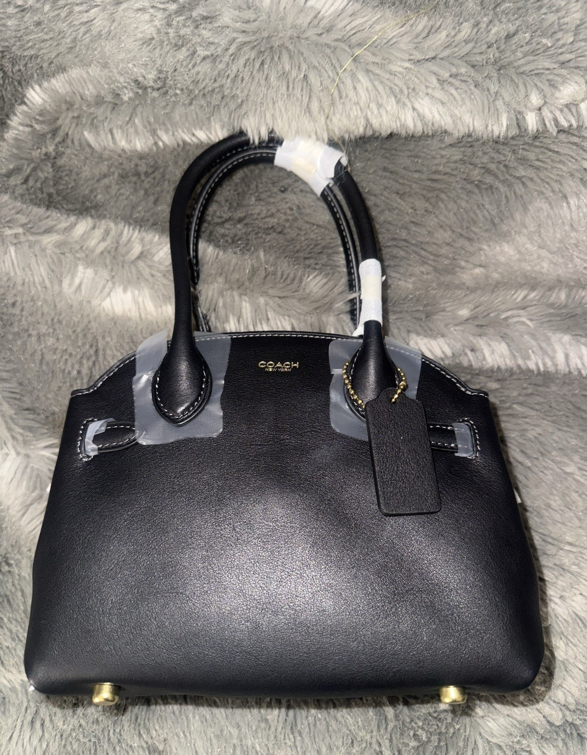 Coach empire 21 in black handbag brand new with tags