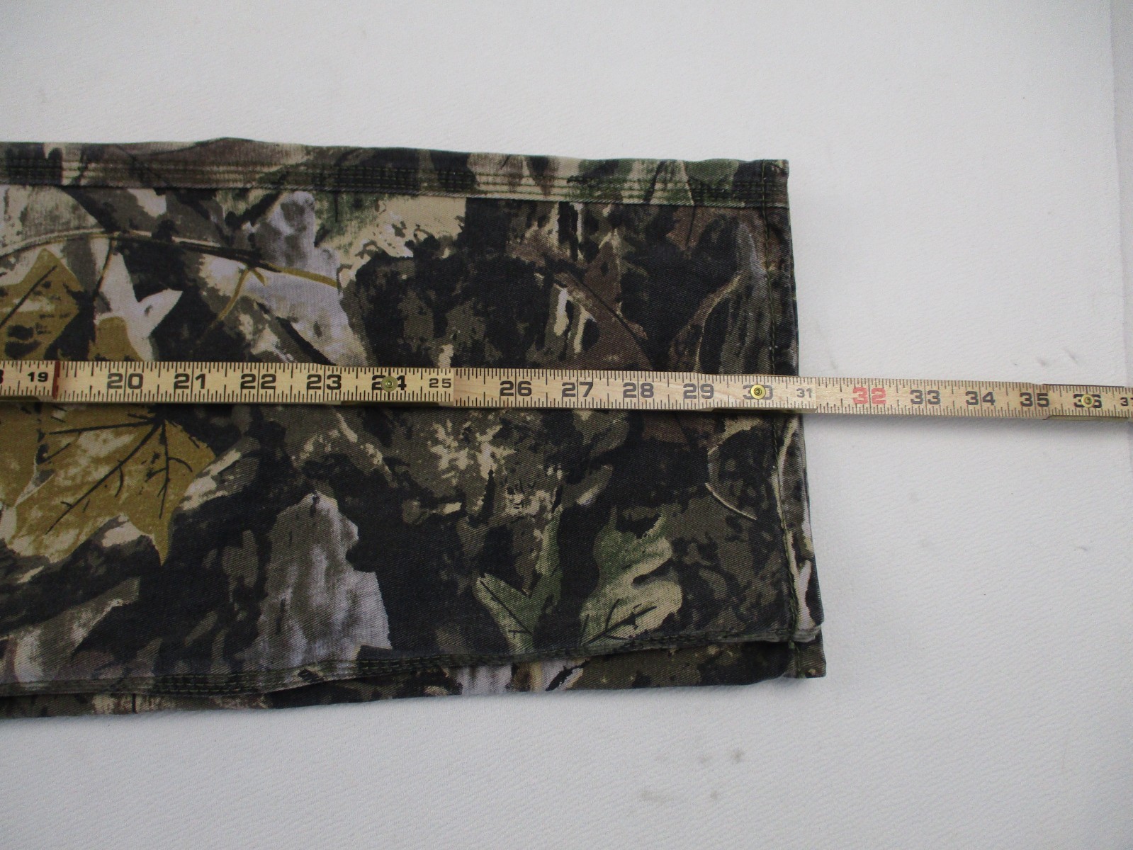 MNML Pants Mens Size 34 Y2K Green Camo Straight Leg Cotton Army 34×32