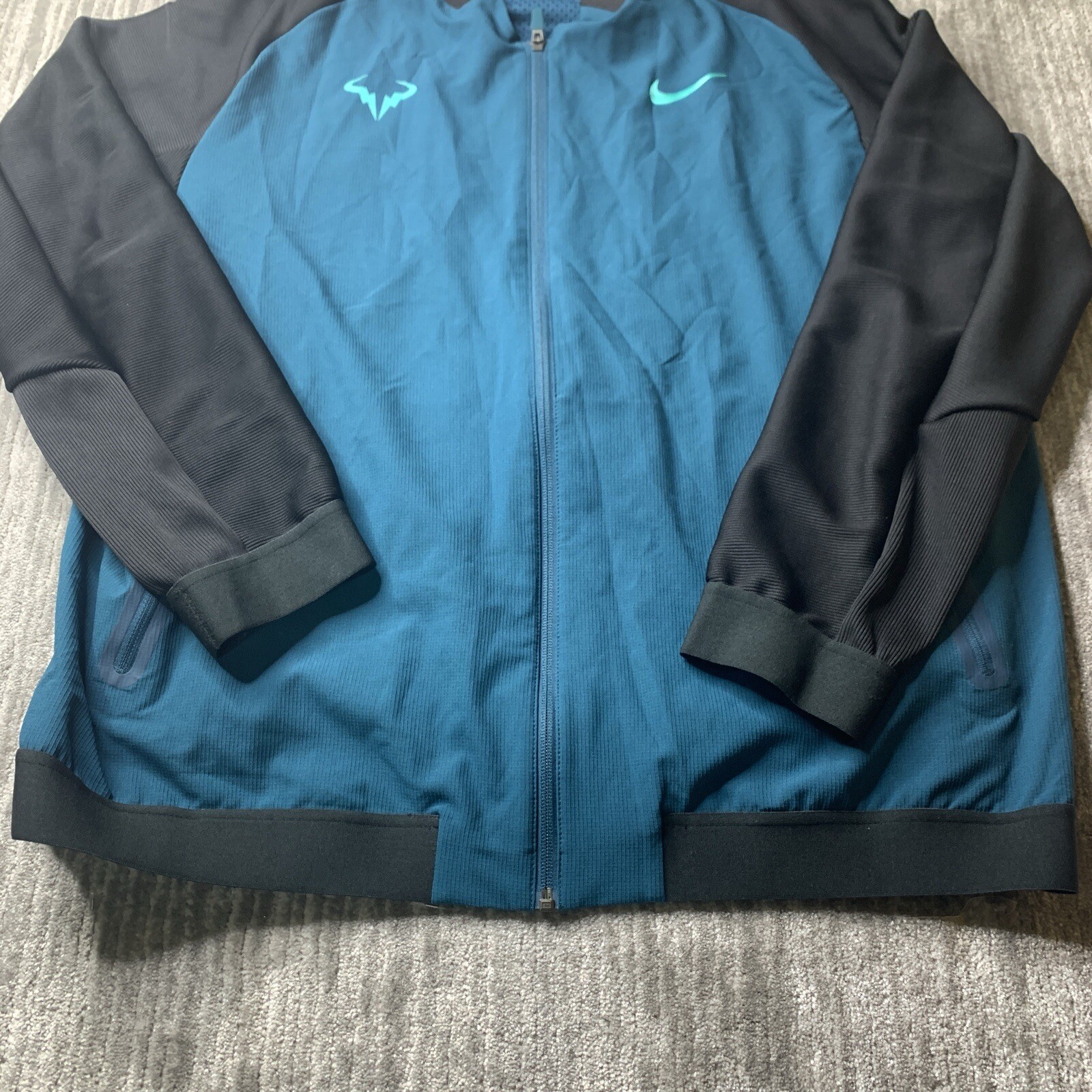 Nike Tennis Jacket Rafael Nadal Premier Mens Extra Large Midnight Turquoise