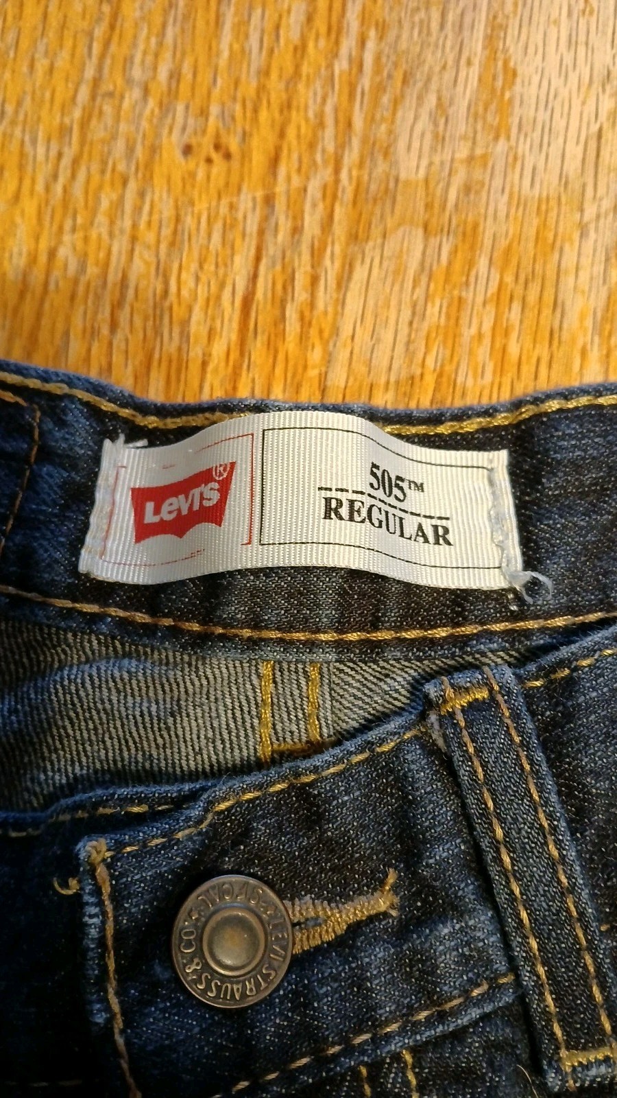 Levis 505 Regular Jeans Youth Size 8 Reg W24 L22 Blue Denim Kids