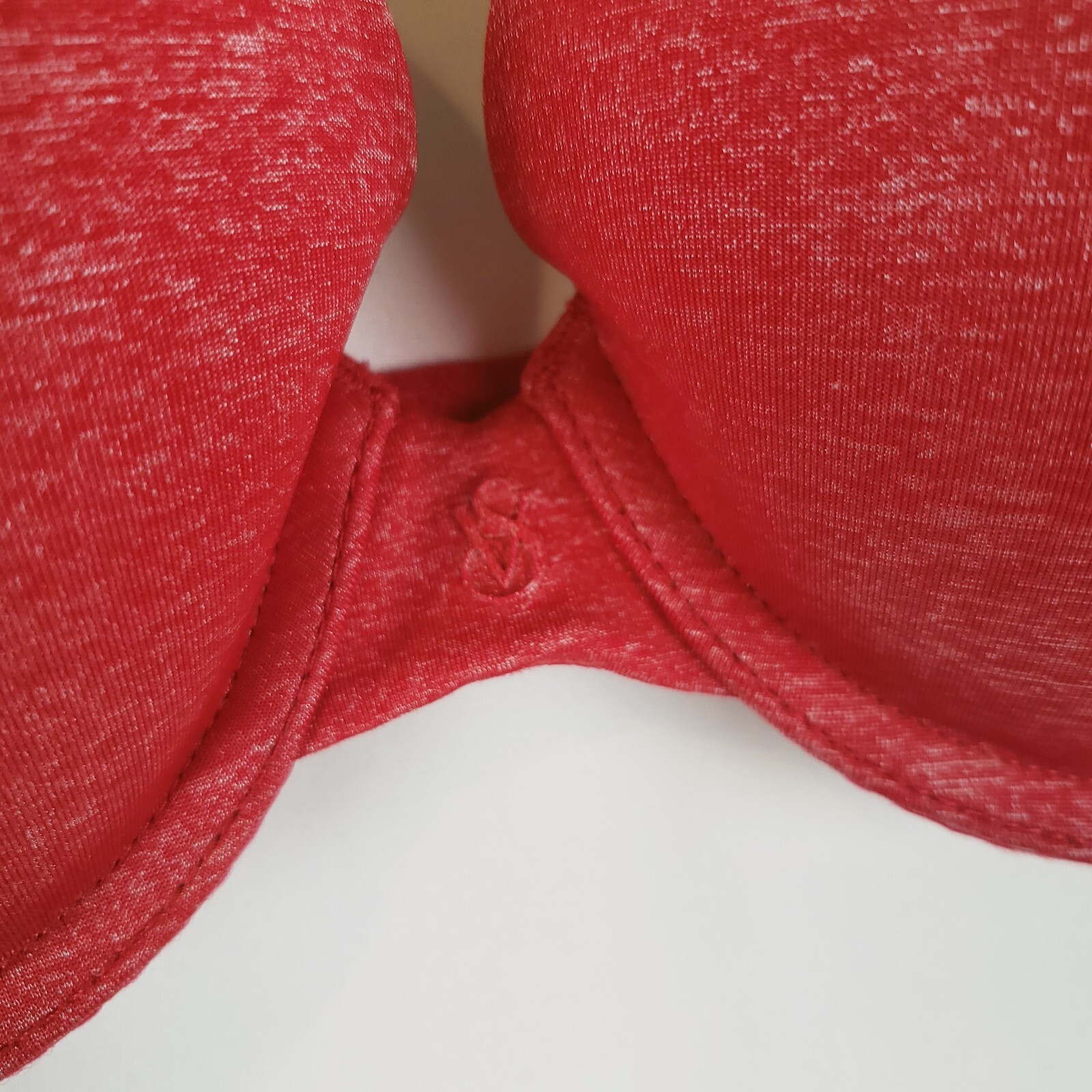 Victoria Secret Bra 34C Padded Perfect Coverage Underwire Multiway Straps Red