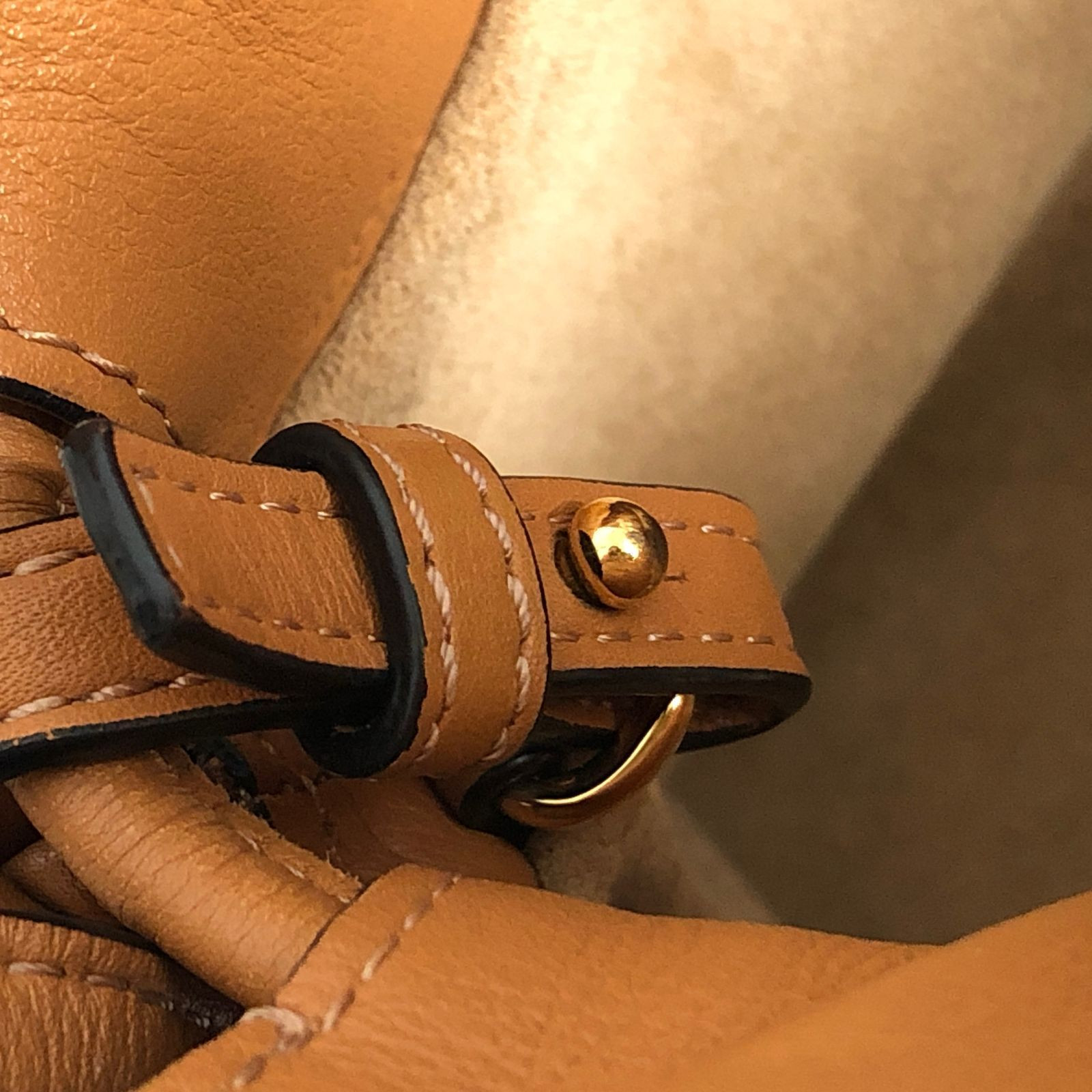 Loewe Flamenco Tan Leather Clutch Shoulder Bag Iconic Luxury Style