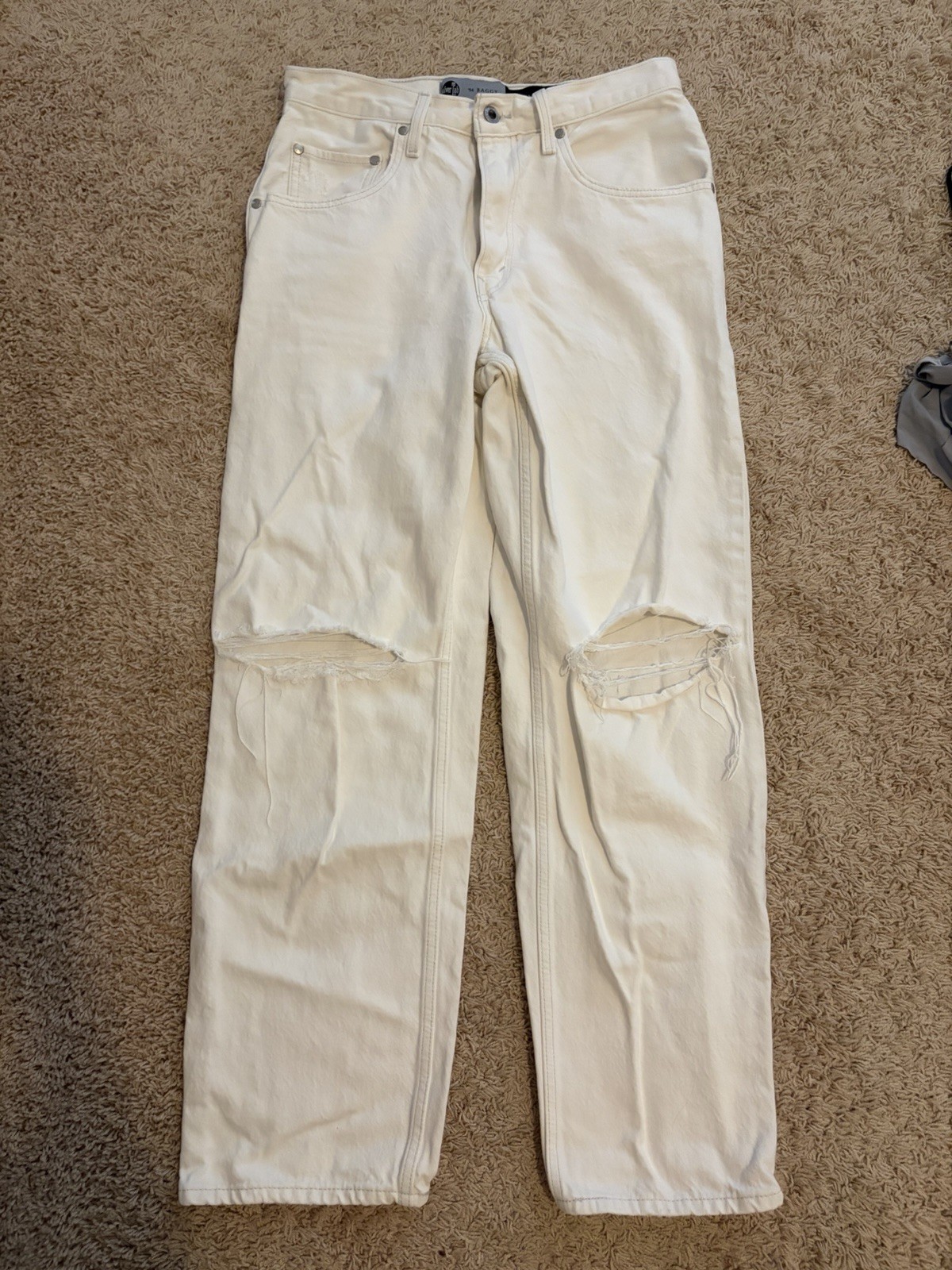 Levi’s Silver Tab ‘94 baggy White Denim jeans Size 30