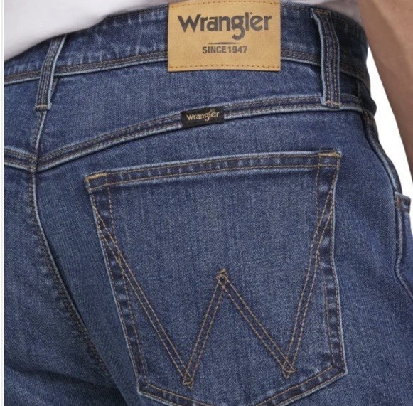 Wrangler Men’s Regular Fit Regular at Seat & Thigh Pants | Blue | 32W x 32L