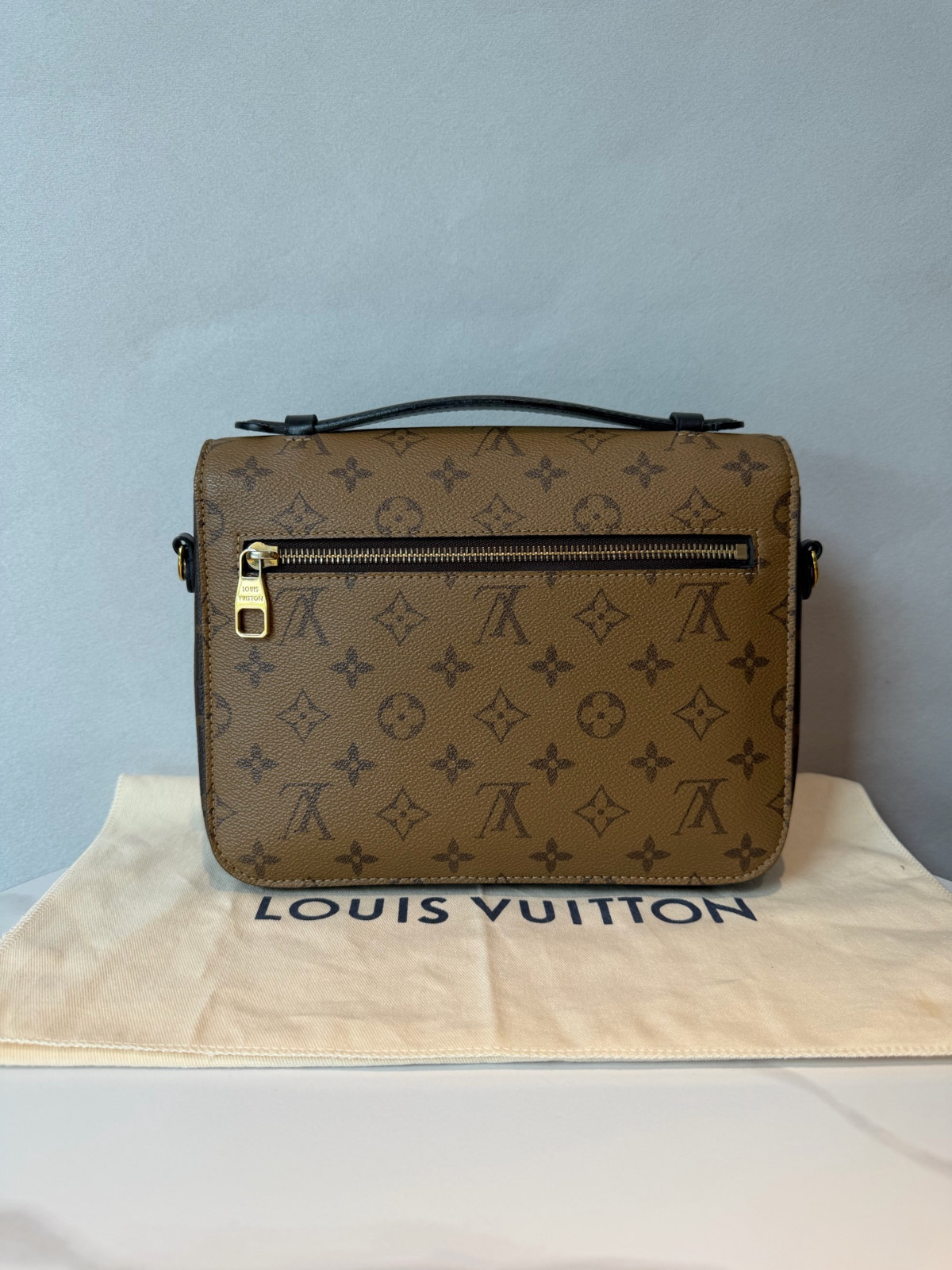 Authentic Louis Vuitton Pochette Metis Coated Canvas Crossbody Caramel eBay AG