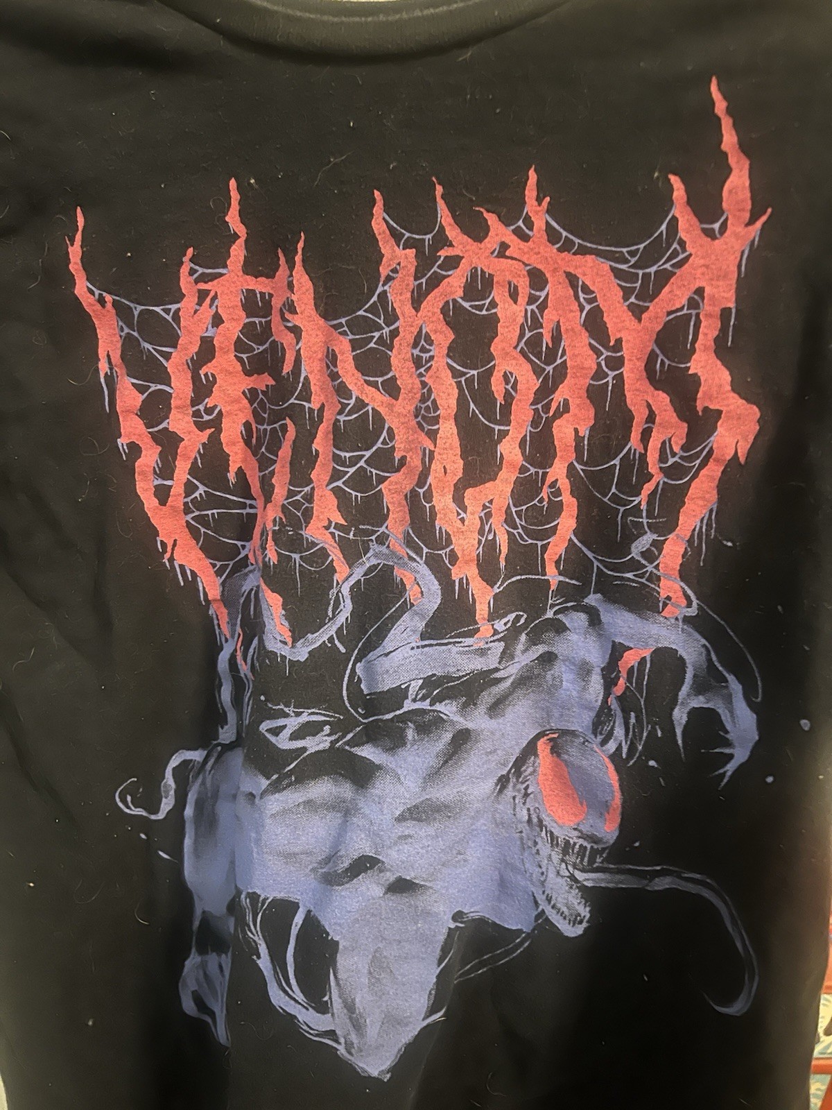 Marvel Comics Size L Venom Loot Crate Loot Wear Black Short Sleeve Tee Shirt