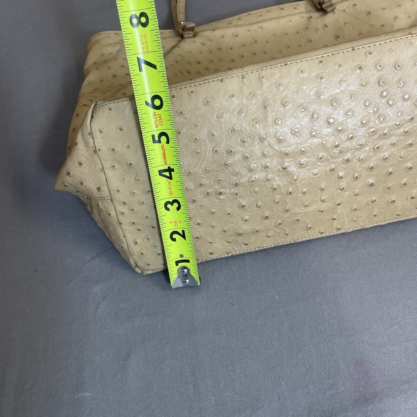 Furla embossed ostrich tote bag