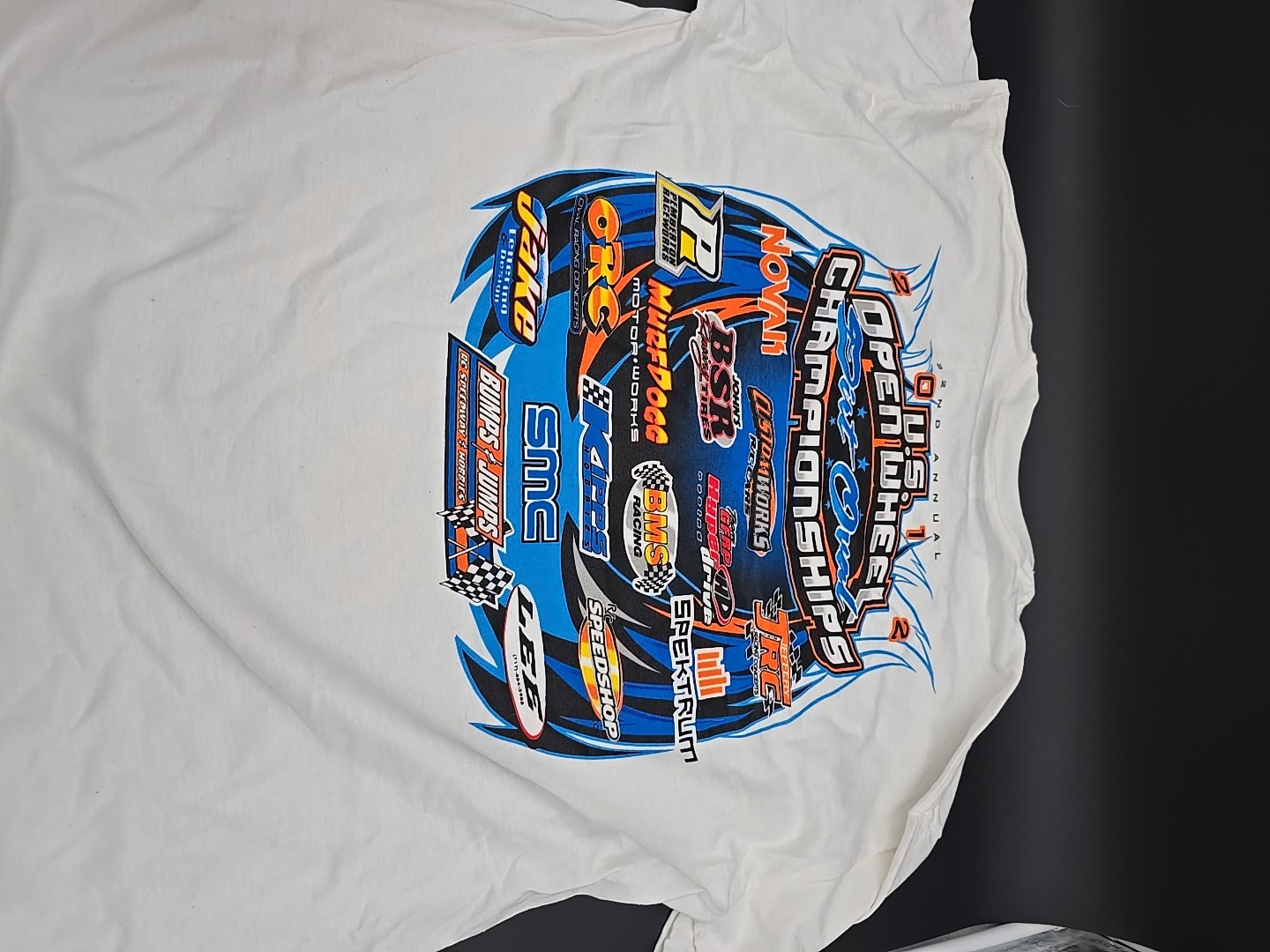 Custom Works 2012 US Open Wheel XL New T SHIRT Dirt Oval Gfrp Bms Bsr Rc Car