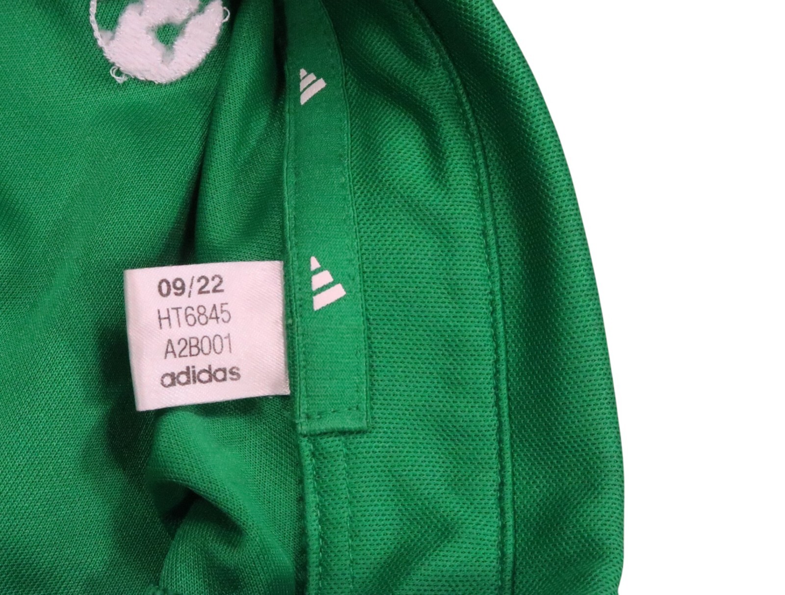 $95 ADIDAS Golf monogram embroidered recycle logo xxl ht6845 polo shirt emerald