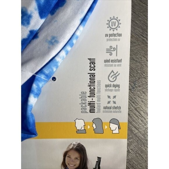 Snug Scarf Outdoor Multi-functional Hiking‎ Packable UV Protection Lot of 2 NEW