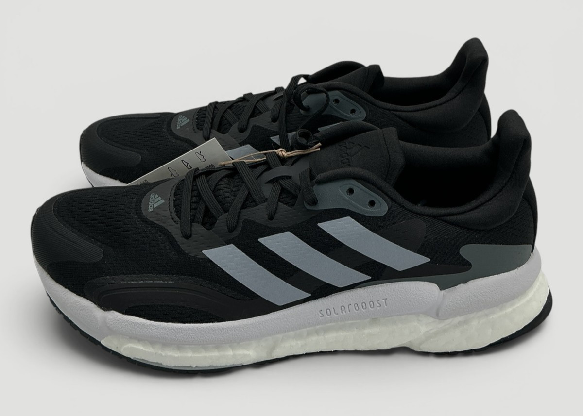 Adidas Solar Boost 21 Men’s Size 8.5 Black/Halo Silver/Grey Running Shoes NWOB