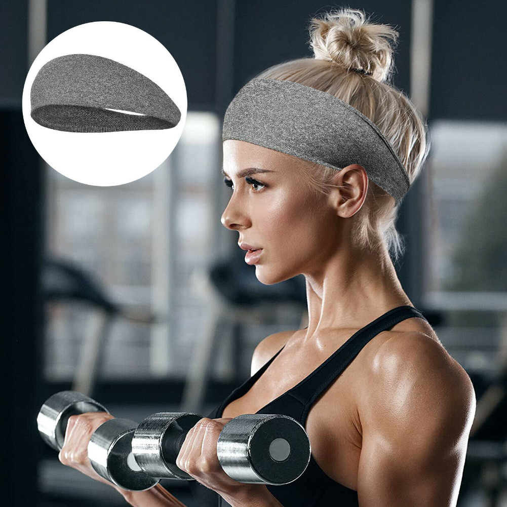 Sports Headband Fitnesss Yoga Gym Basketball Sweatband Hair Wraps for Men Women