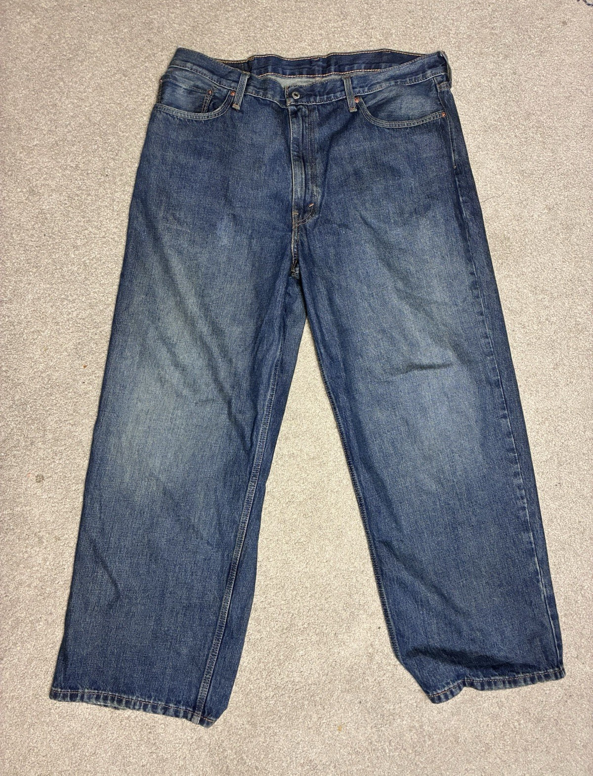 Levi’s 500 Series Men’s Baggy Blue Denim Jeans baggy Fit Mid Rise Zip