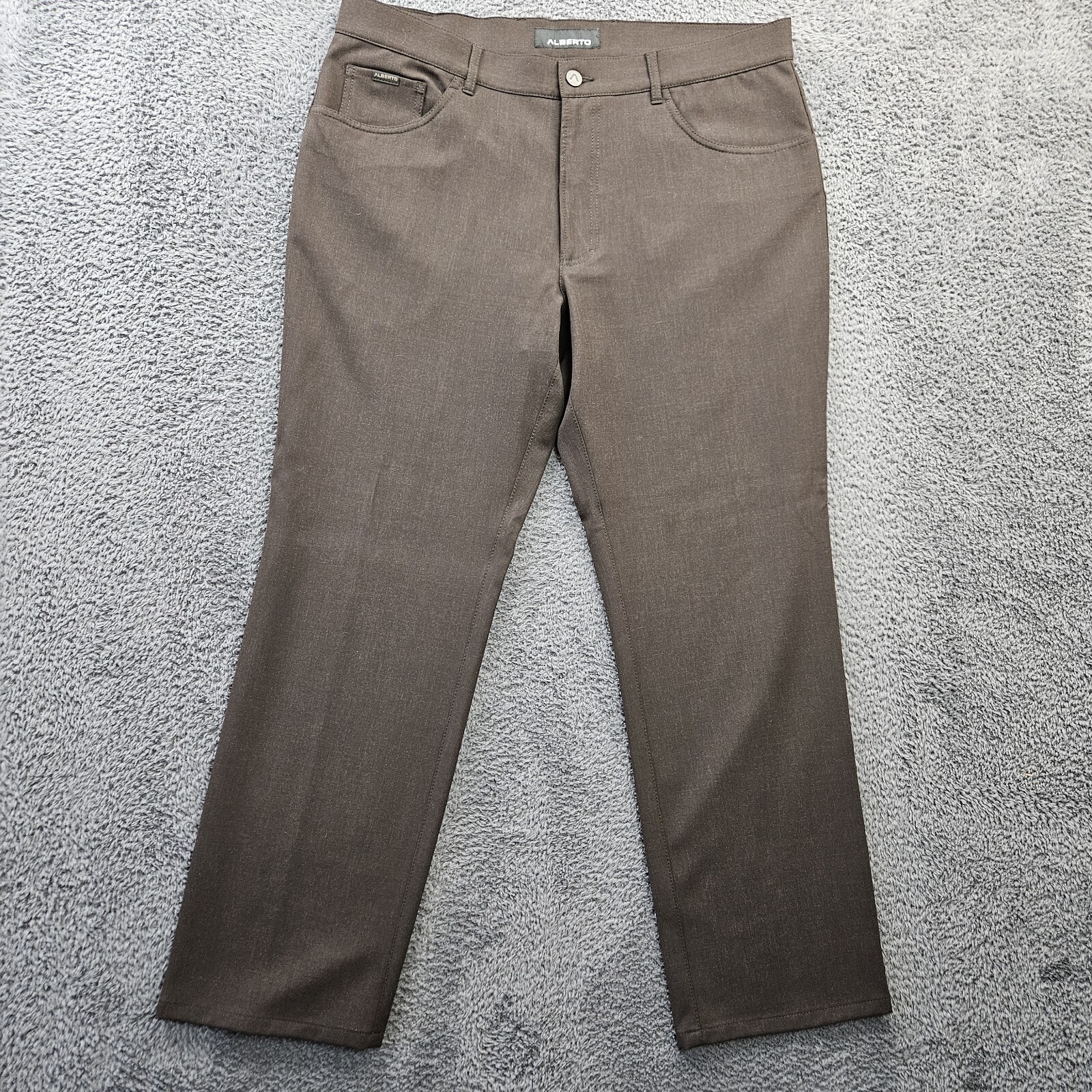 ALBERTO PANTS Ceramica 0039 3130 TOM Brown Comfort 26 Fits 36-37×31