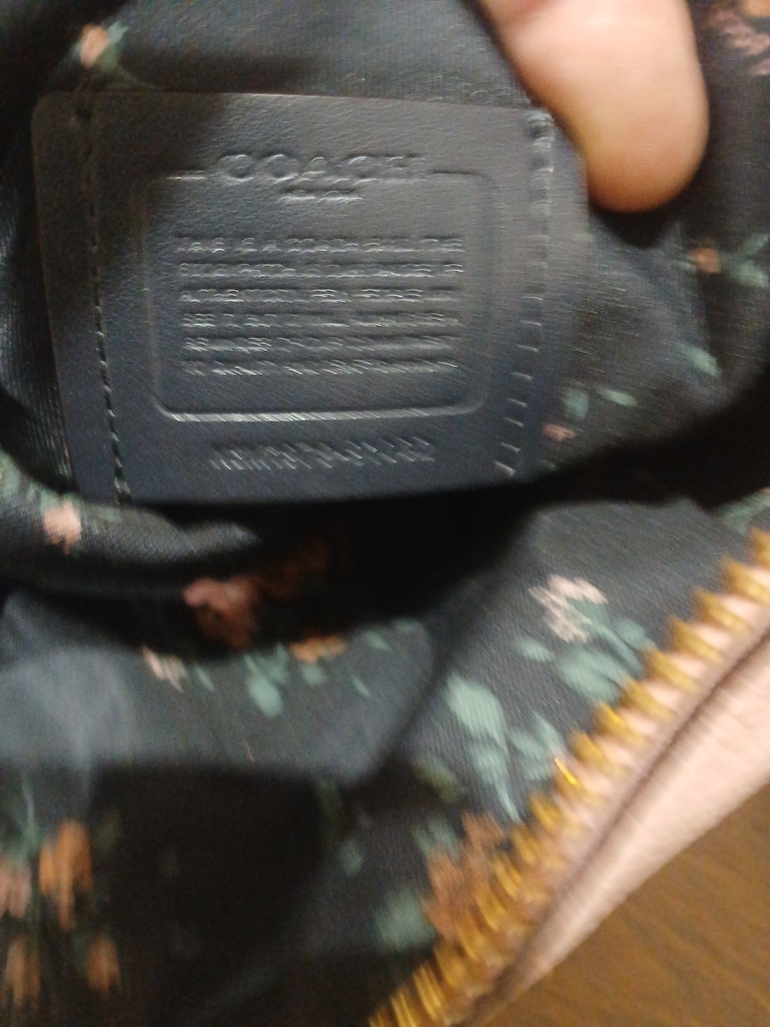 Coach Abby Shoulder Bag With Rose Bouquet Print Interior M1979-91032