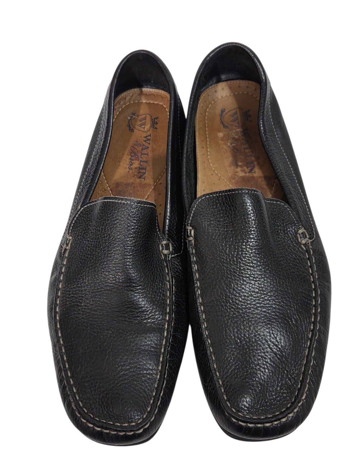 Wallin & Bros Leather Driving Loafers Moccasin Brown M24418 Brazil Men’s 13 Shoe