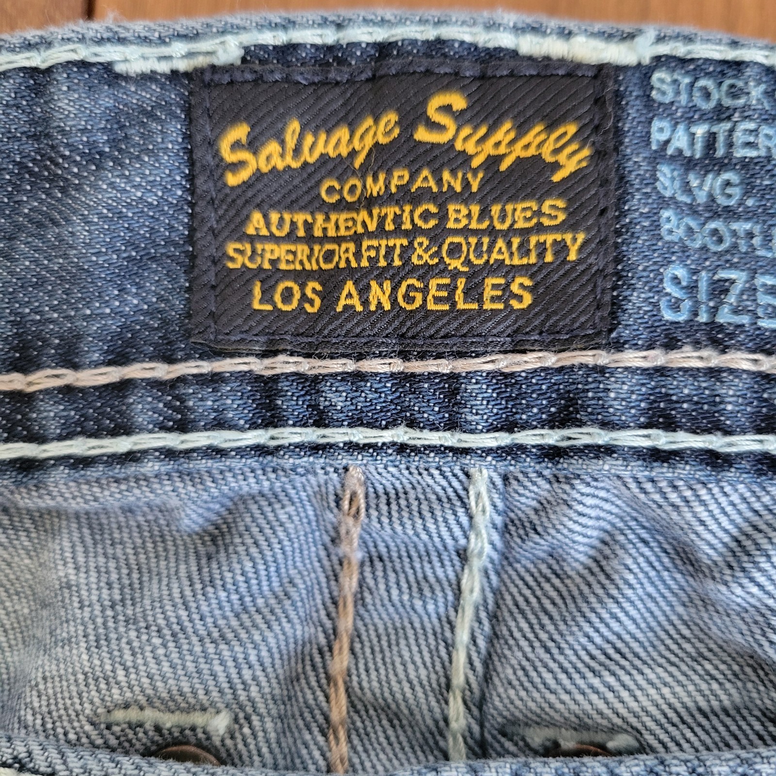 Salvage Supply Company Men’s Mayhem Bootleg Jeans Size 38×33 Western Distressed