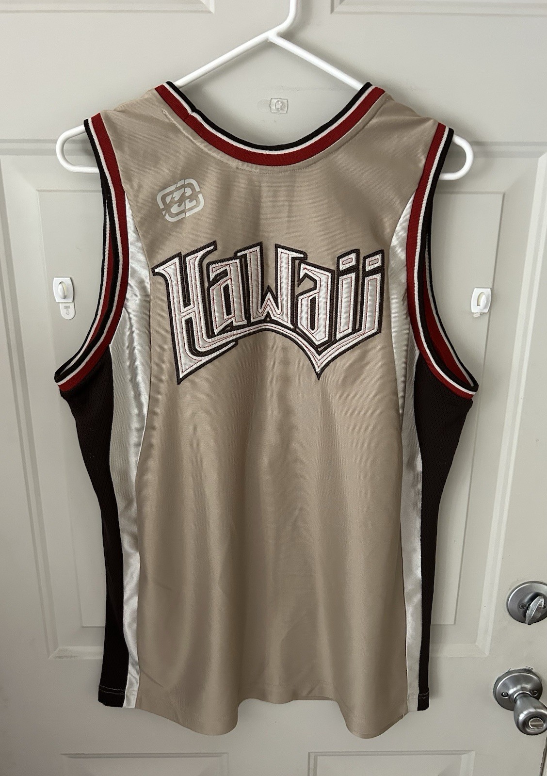 Vintage Y2K Billabong Hawaii Basketball Jersey Tank Top Gold Black Adult Size L