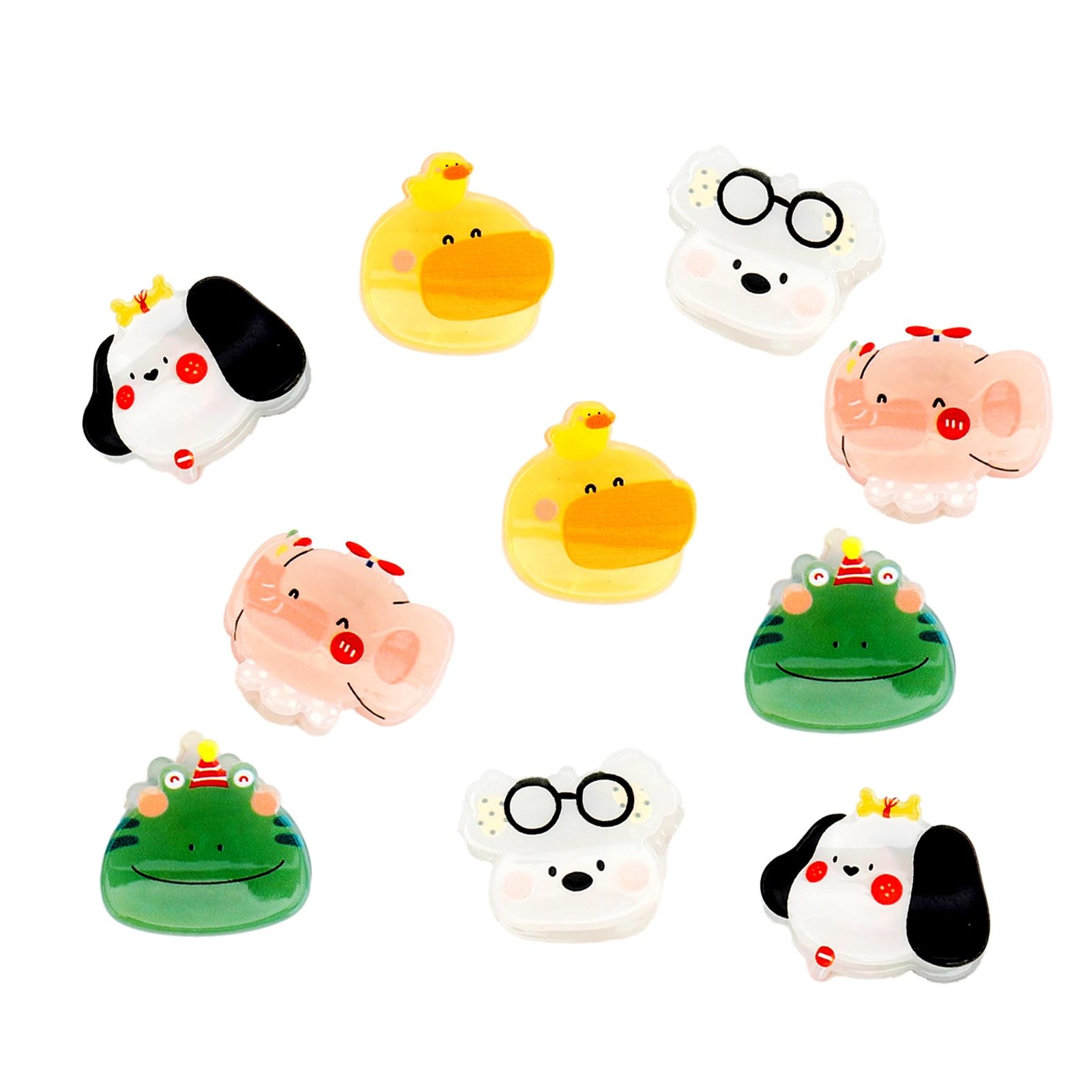Hropzrcs 10 Pcs Mini Animals Hair Claw 1 Count (Pack of 10), Animal-10pcs