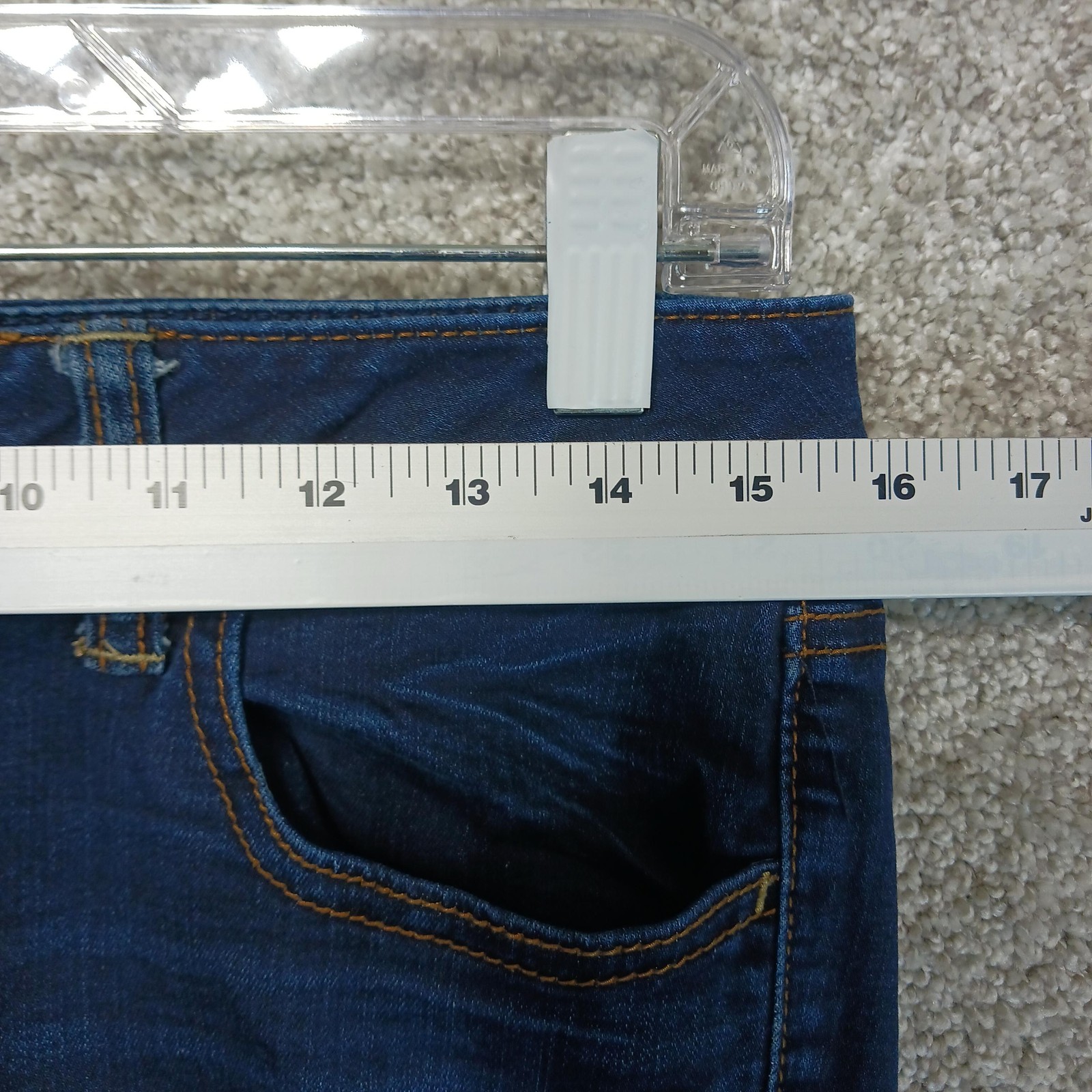 American Eagle Jegging Super Stretch Jeans Womens 8 Dark Wash Mid Rise 30×29