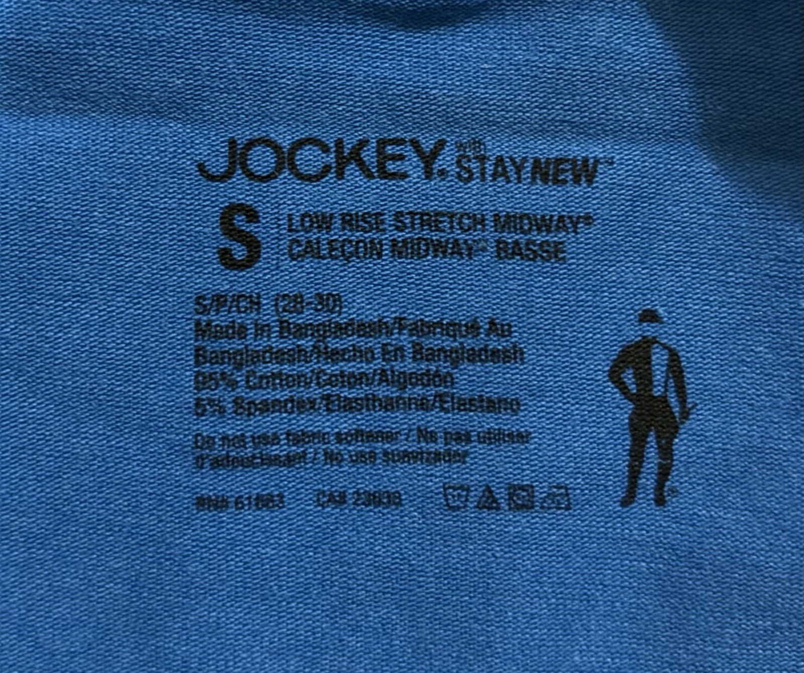 Jockey Active Stretch Boxer Briefs size S small 28-30 Blue/Black/Gray – 5 Pairs