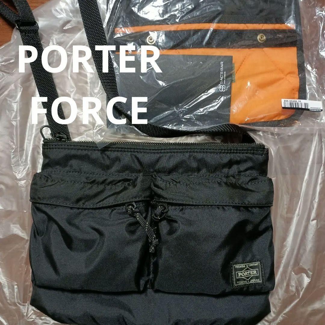 PORTER Yoshida FORCE SHOULDER BAG CrossbodyBag 855-05458 Black Japan