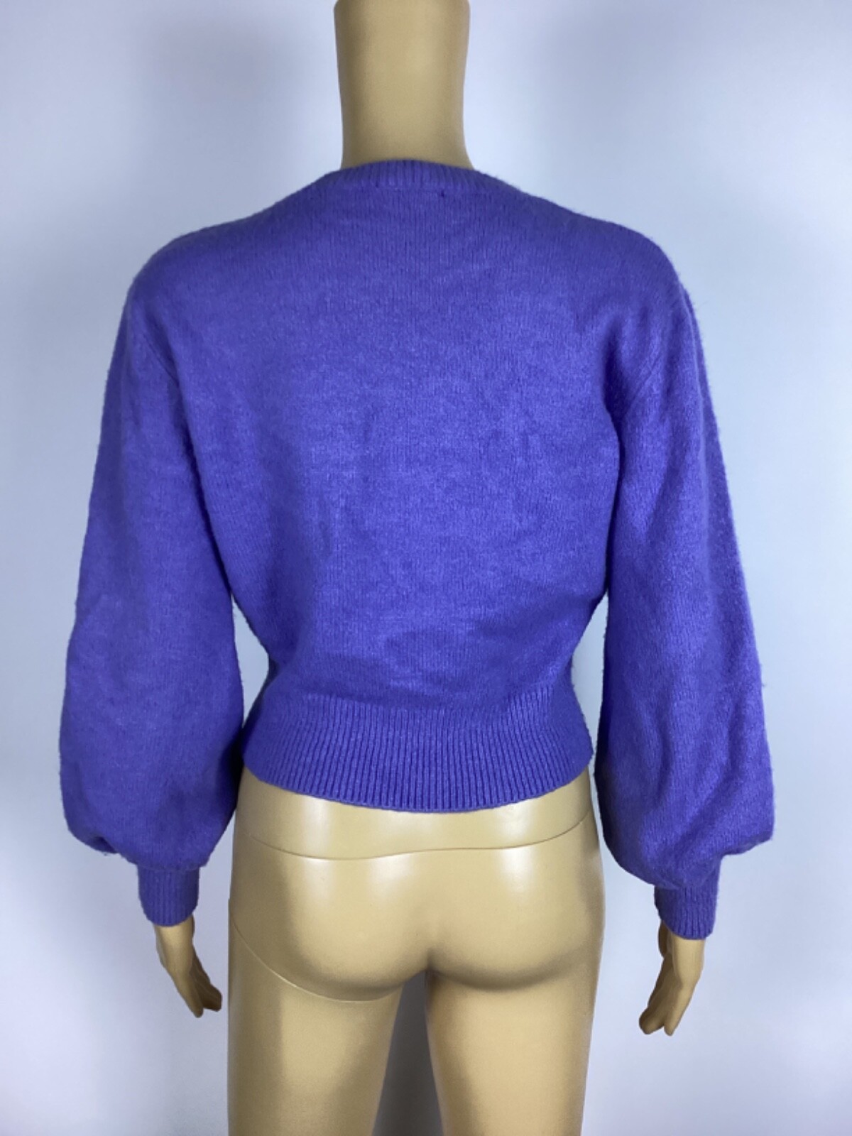& Other Stories Cashmere Lavender Sweater Puff sleeve XS