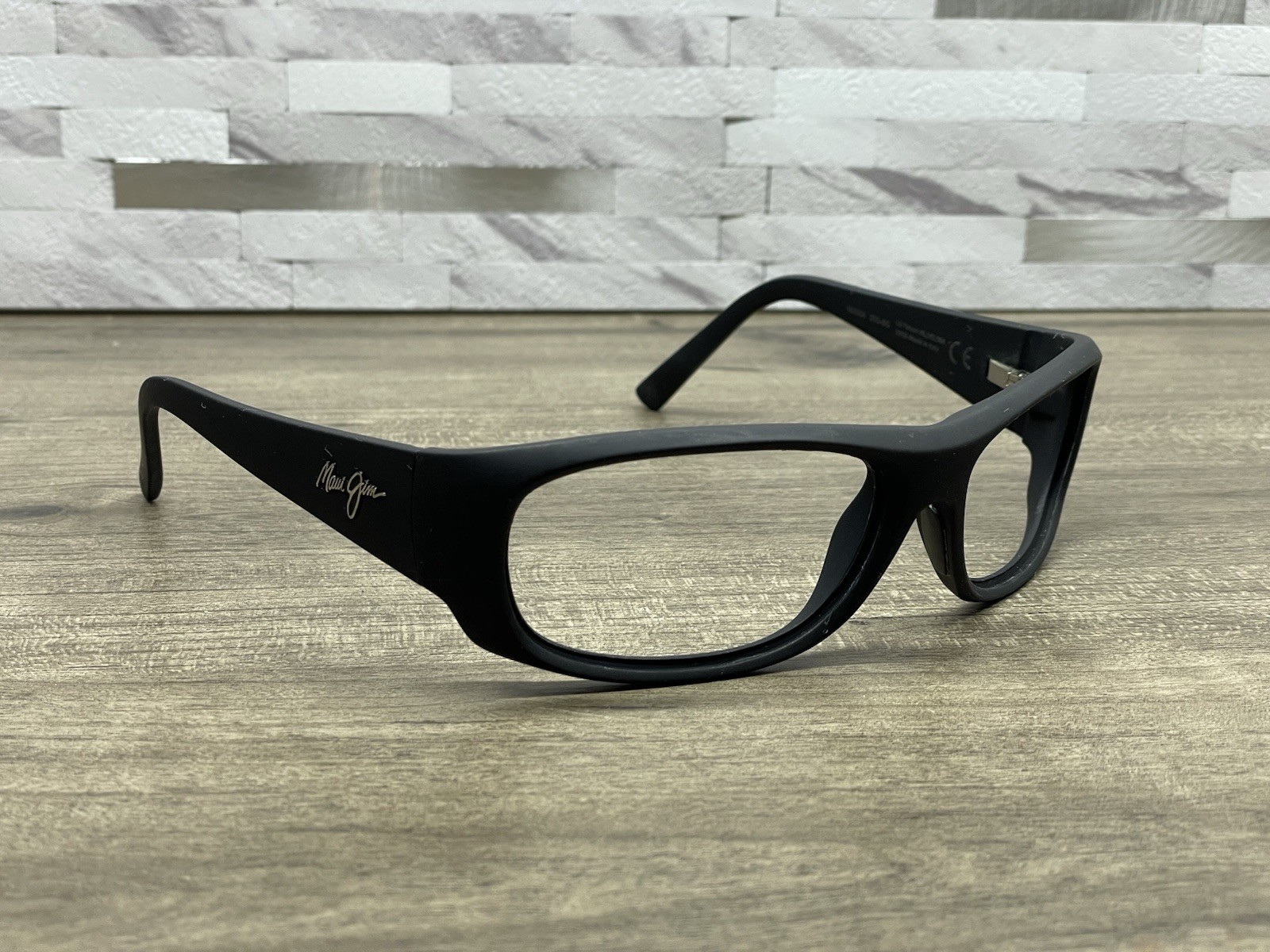 Maui Jim Ikaika Matte Black Rubber Sunglasses Italy MJ281-02MR *Frames Only