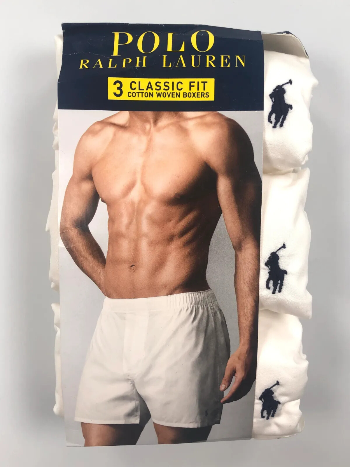 XL (40-42″) 102-107 cm POLO RALPH LAUREN 3 PACK CLASSIC FIT WOVEN BOXERS