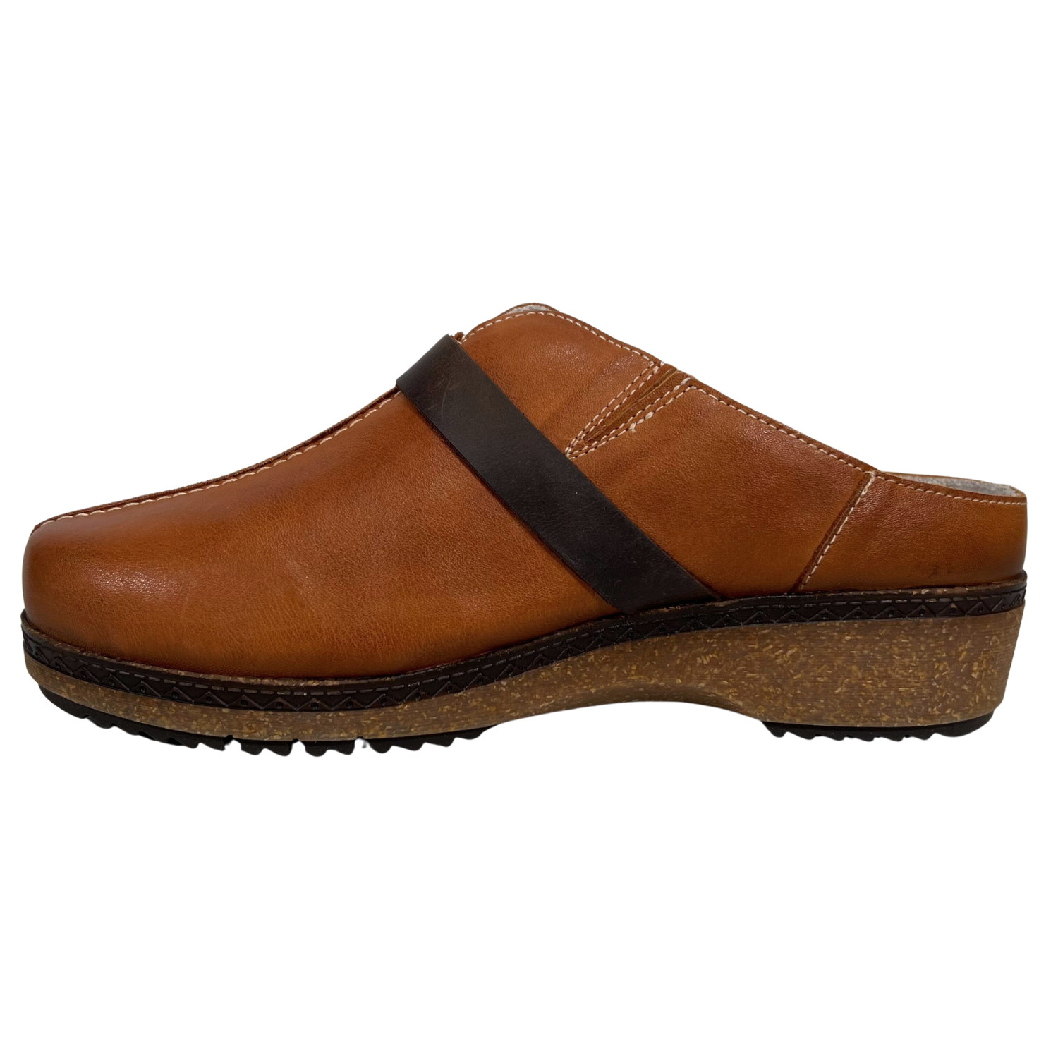 Pikolinos Women’s Granada Heeled Leather Slip-On Clogs Size EU 40 US 9-9.5