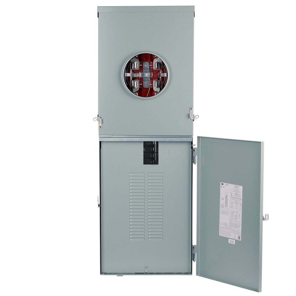 ABB ReliaHome 200 -Amp 20 -Spaces 40 -Circuit Outdoor Main Breaker Meter C|13595