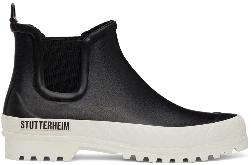 Stutterheim Novesta Chelsea Rainwalker Boots Size 42 Mens 9 Women’s 11 Black