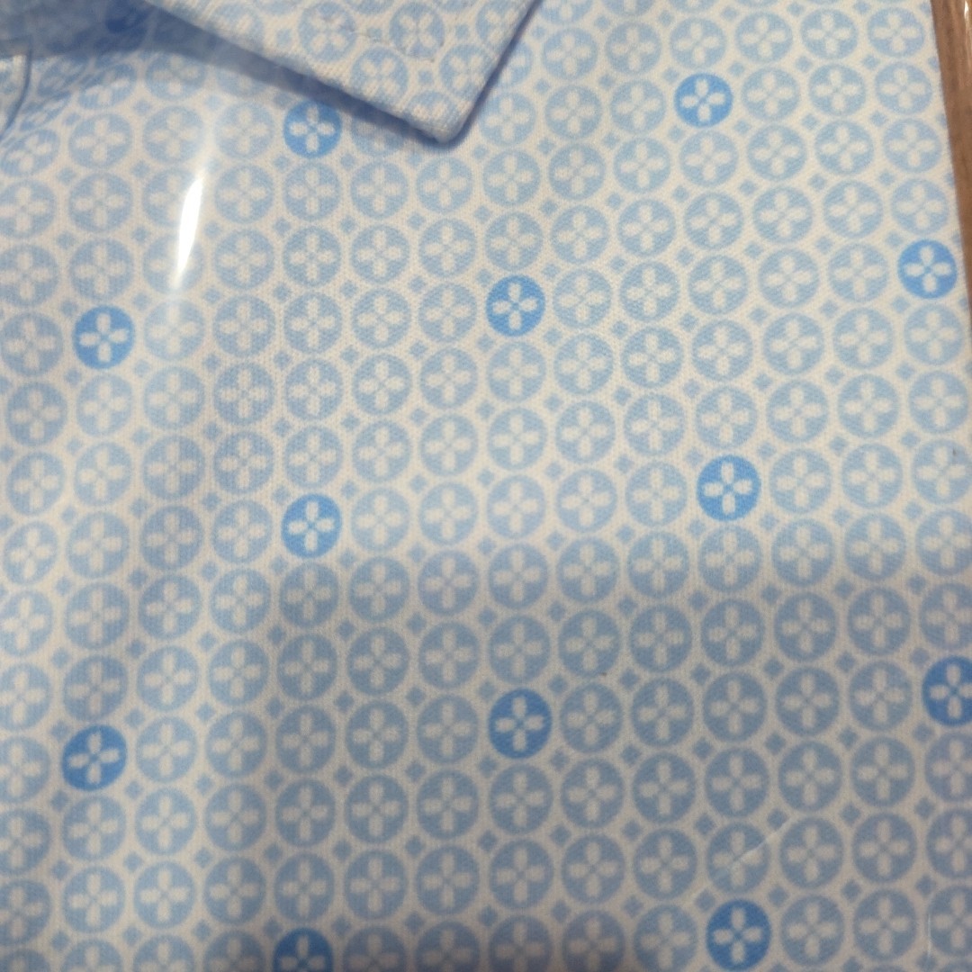 Collars and Co Short Sleeve Polo Medallion Skyblue – XL