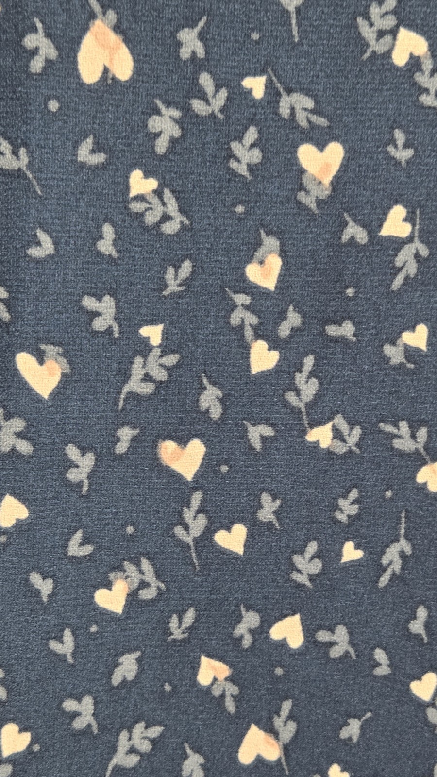 LC Lauren Conrad Heart Print Chiffon Keyhole Flutter Short Sleeve Blouse S