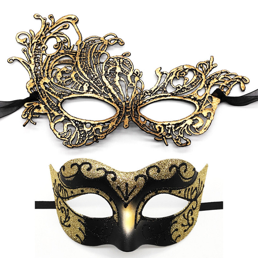 SN-A2-3 Couples Venetian Fairy Pixie Masquerade Halloween Masks 8 Colours
