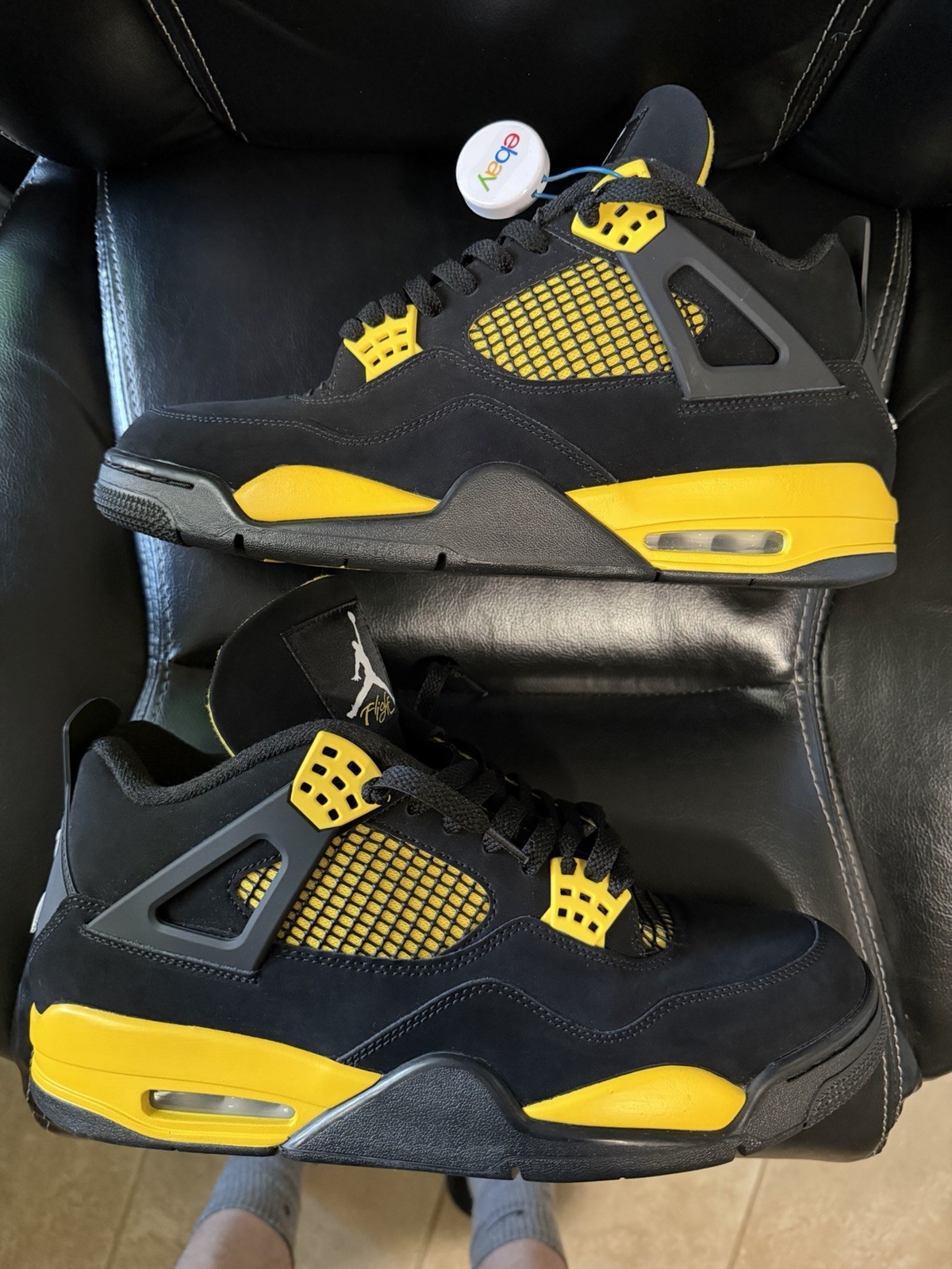 Air Jordan 4 Retro Thunder Tour Yellow DH6927-017 Men’s Size 12 Nike Basketball