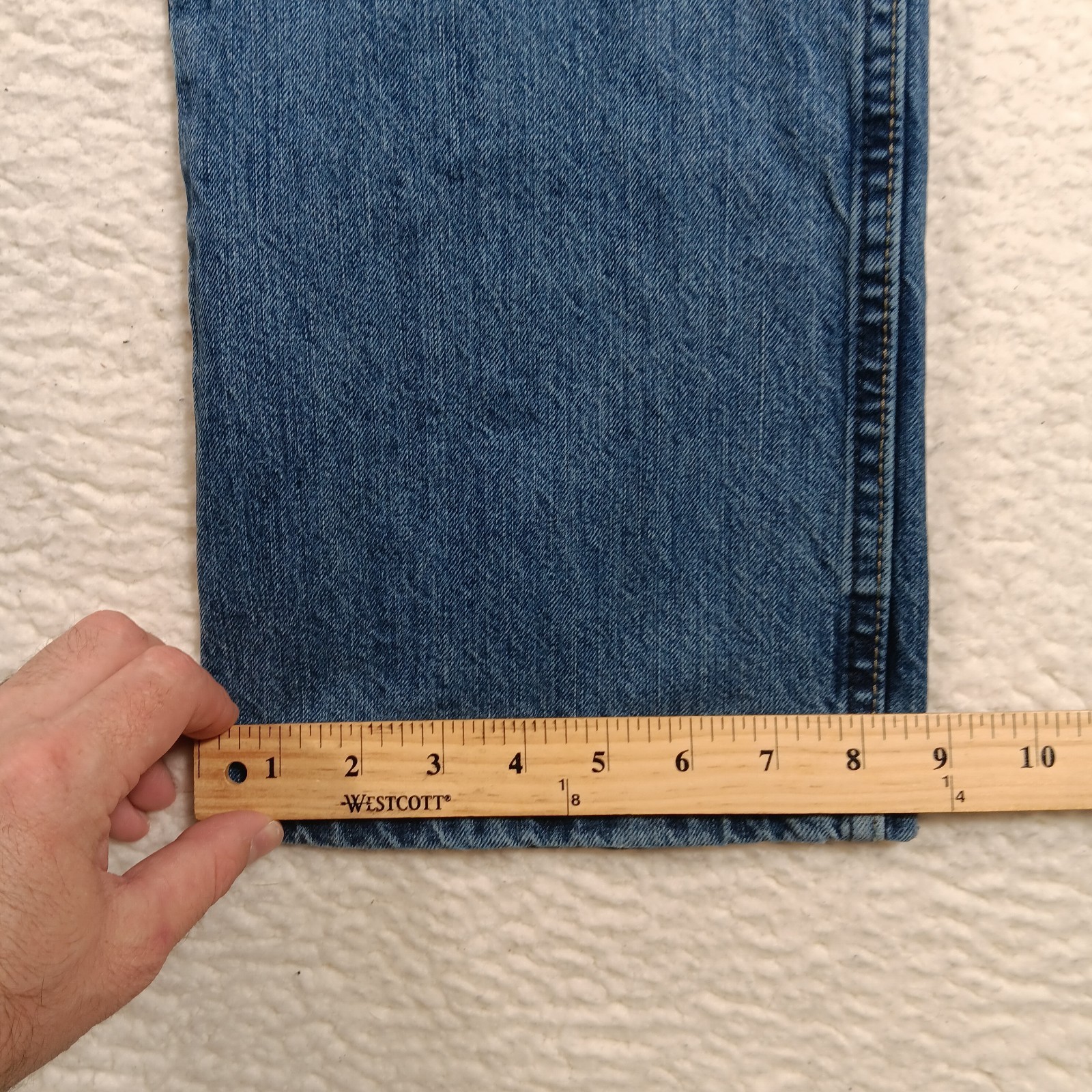 Wrangler Retro Jeans Mens 35×34 Blue Denim Slim Boot Western Cowboy Workwear