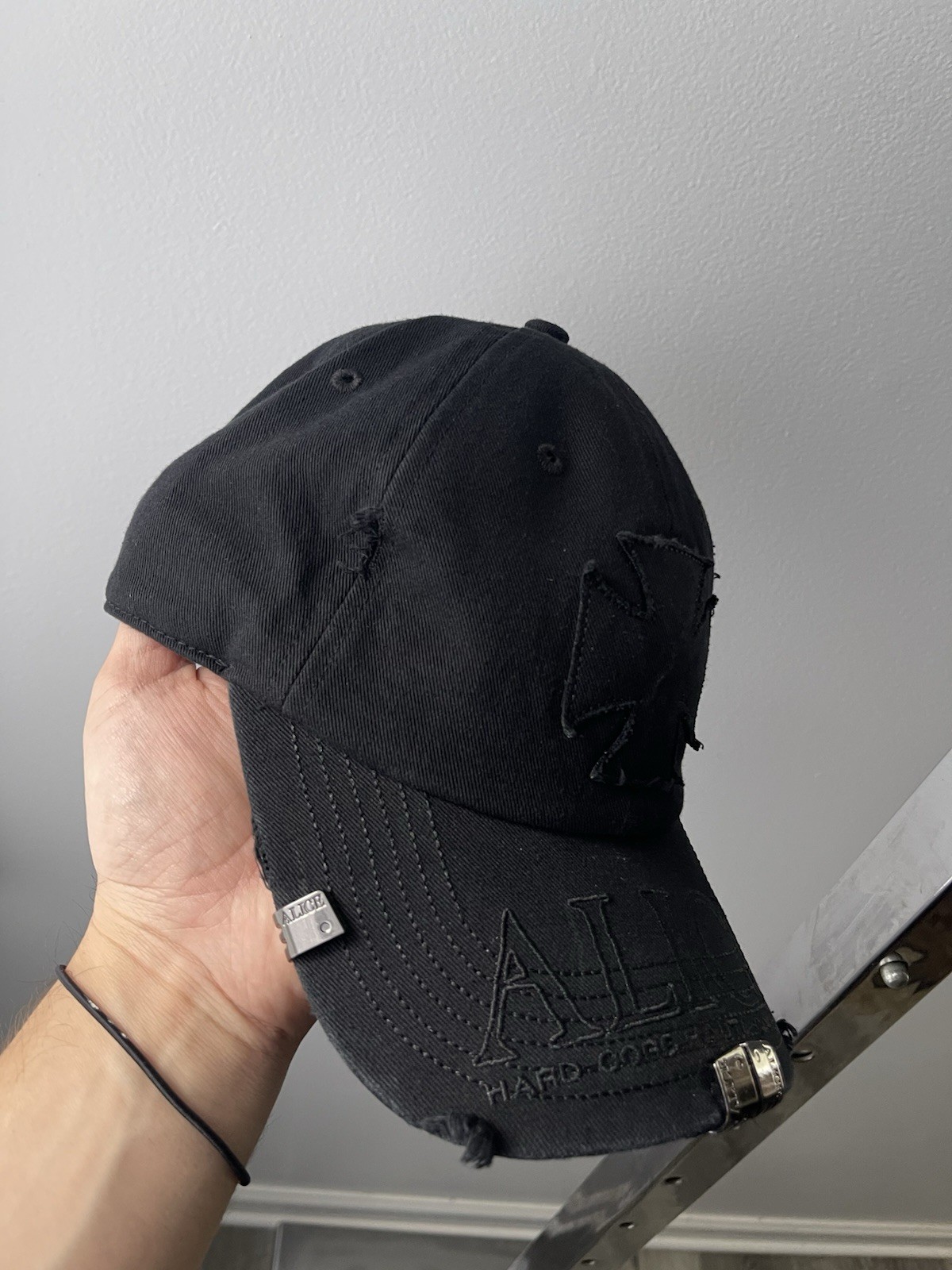 Alice Hollywood Punk Black Cap With Metal Accents Tokyo Edition