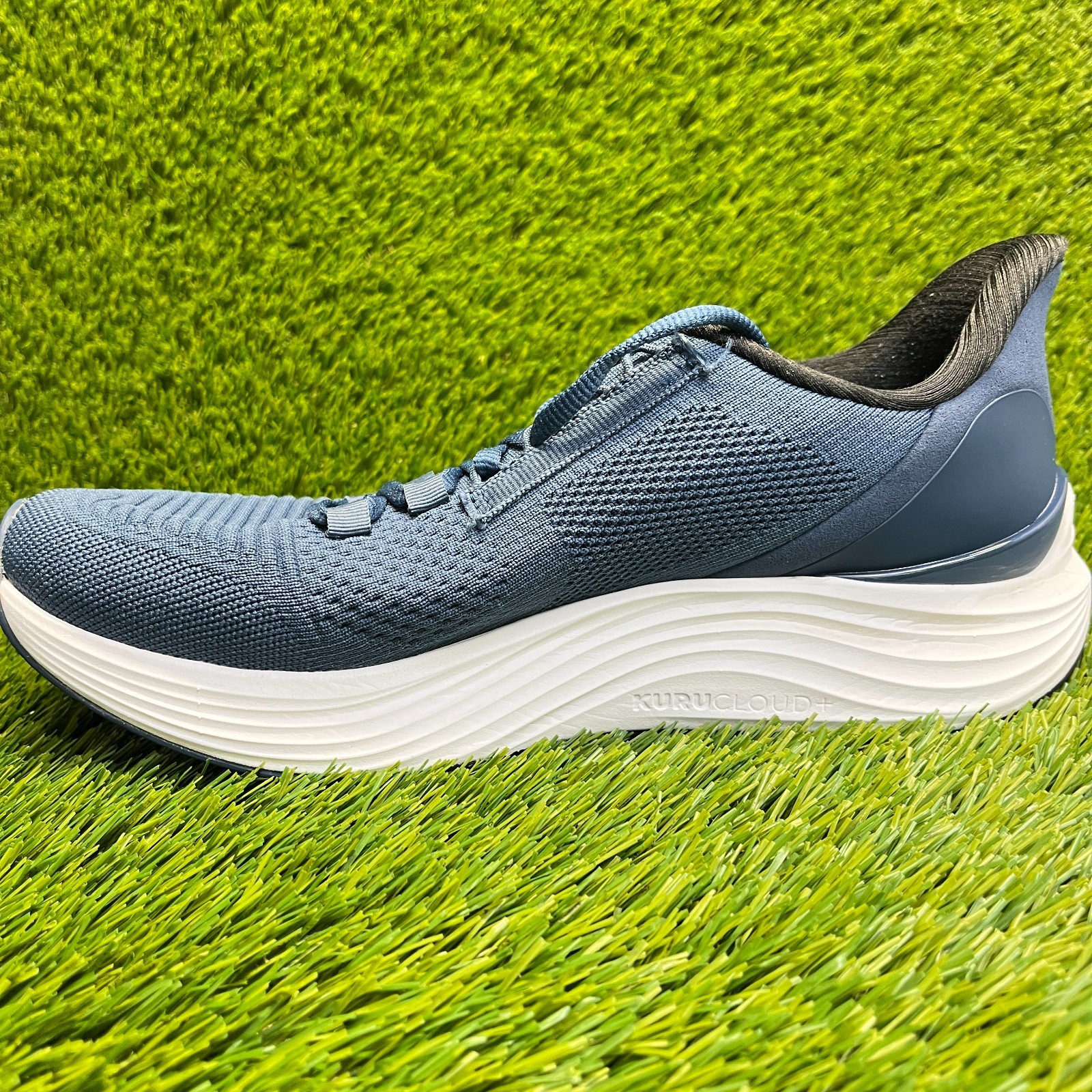 Kuru Atom 2 Mens Size 9 Blue White Black Athletic Running Walking Shoes Sneakers