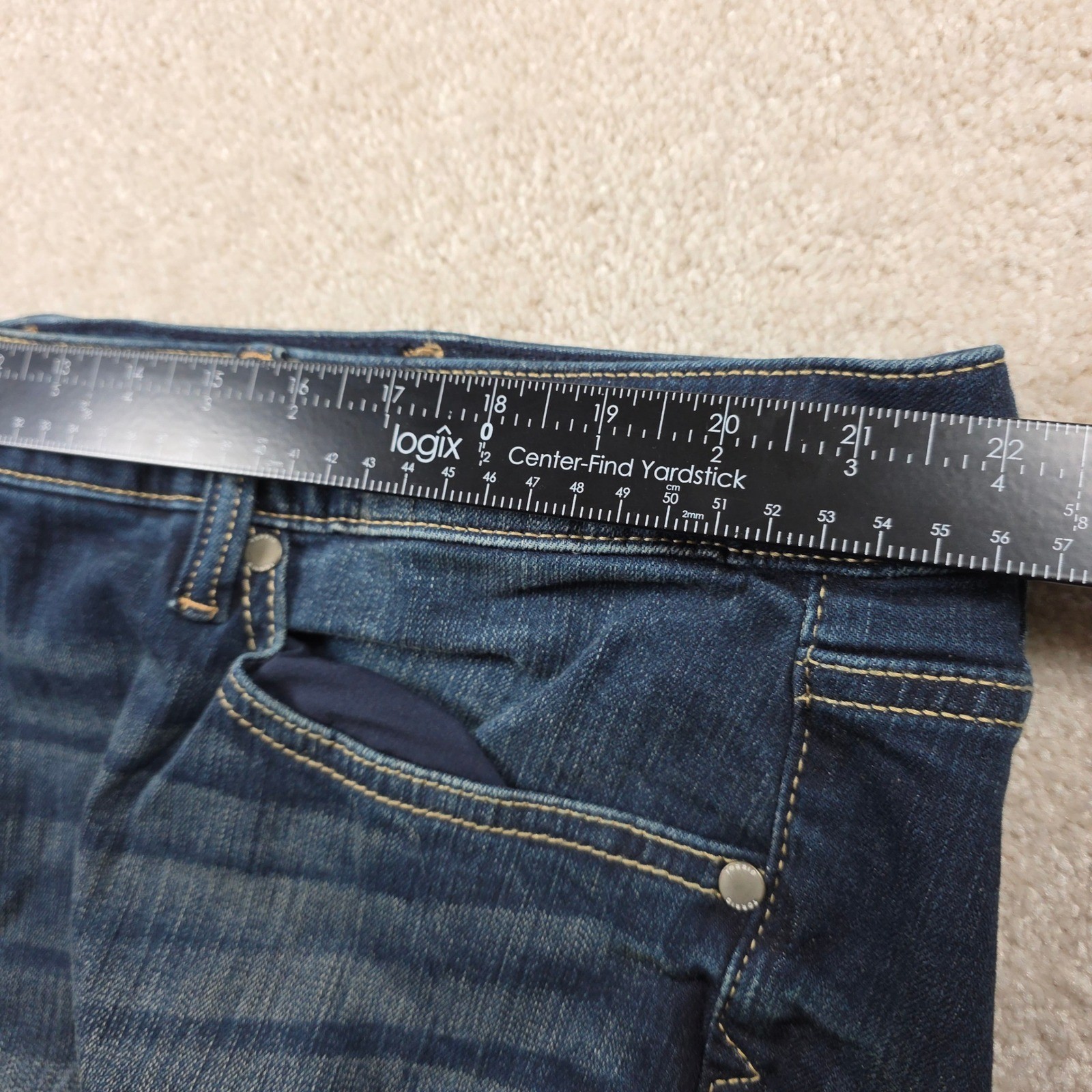 Torrid Wide Leg Jeans Womens 24XT Dark Wash First At Fit Stretch Denim 11370103