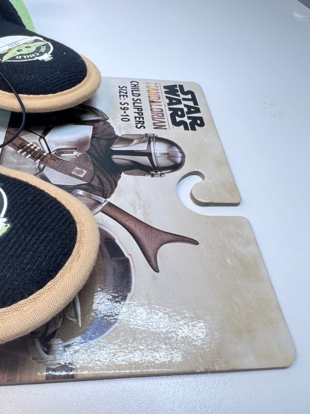 Disney Star Wars Mandalorian Child Christmas Slippers Slides Size S 9-10