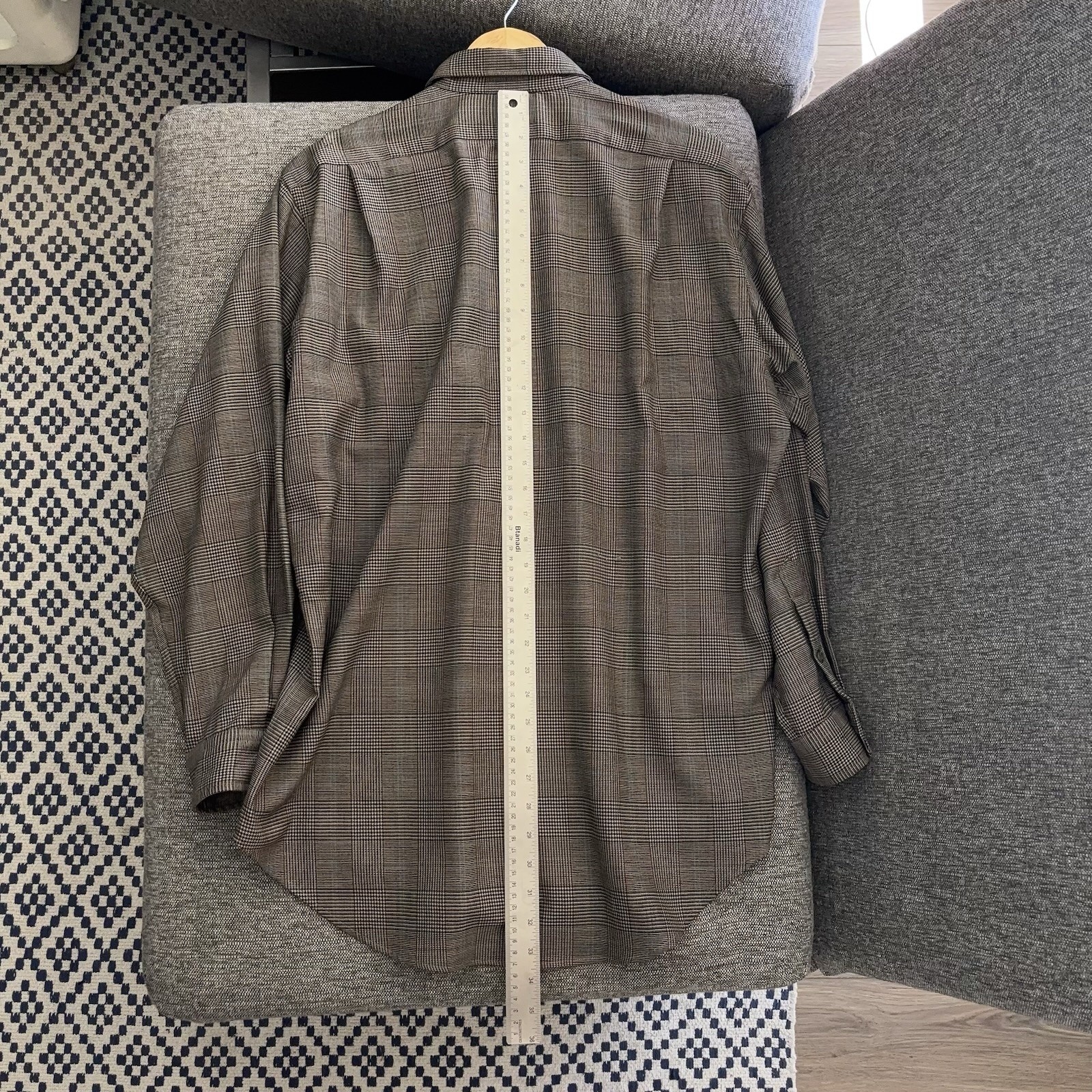 Vintage Polo Ralph Lauren 100% Wool Utility Shirt Men’s M Houndstooth MiUSA