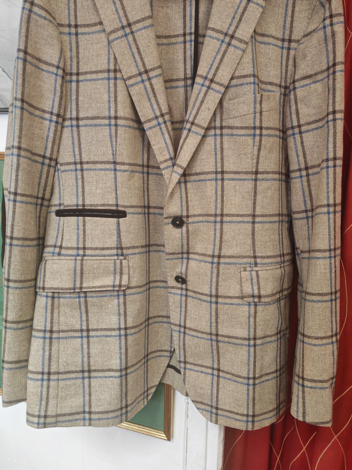 TAGLIATORE 700€ Men’s Blazer Jacket Virgin Wool Size EU52 ( L ) Made in Italy