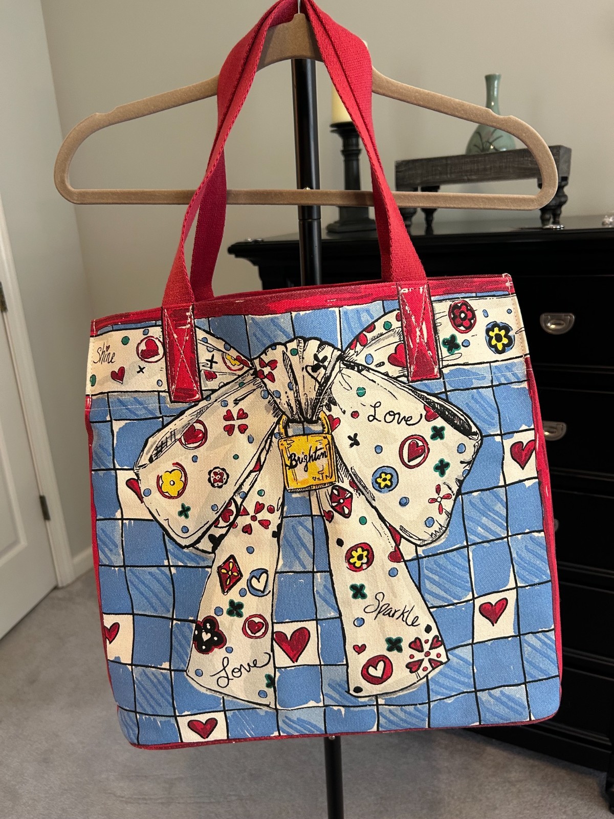 Brighton Sparkle Love Canvas Tote Bag